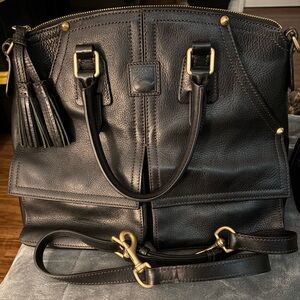 Dooney & Bourke Black Clayton Florentine Handbag